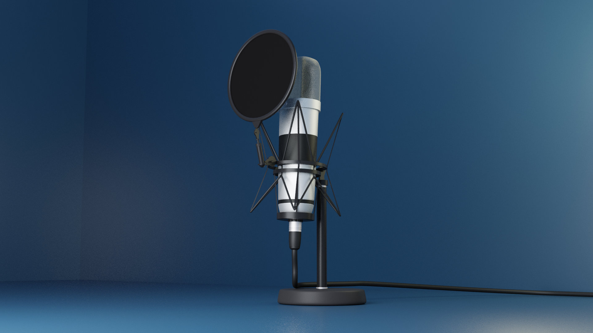 Studio Microphone | Rigged preview image 2